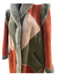 Christian Dior Multicoloured Suede and Fur Coat
