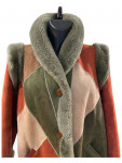 Christian Dior Multicoloured Suede and Fur Coat

