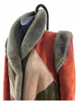 Christian Dior Multicoloured Suede and Fur Coat
