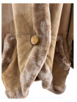 Christian Dior Camel Fur and Suede Coat
