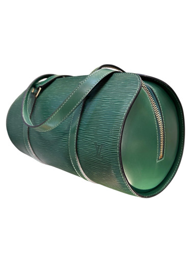 1997 Louis Vuitton Papillon Handbag in Green Epi Leather