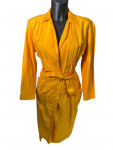 Thierry Mugler Yellow Wrap Dress