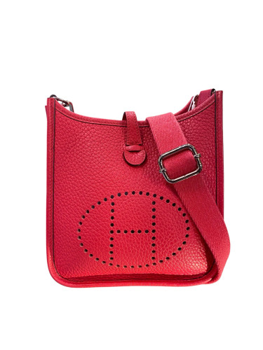Mini Evelyne Hermes Pink Grained Leather