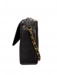 1994 Chanel black lambskin shoulder bag