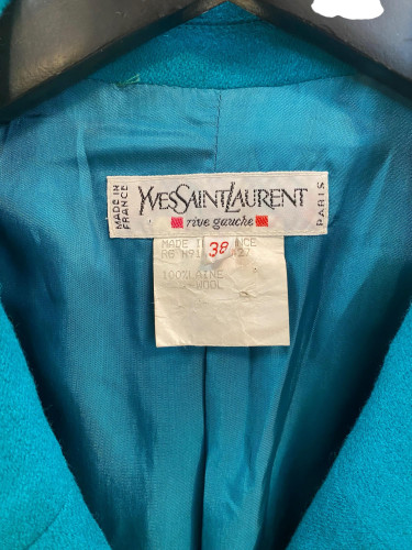Yves Saint Laurent Green Wool