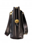1994 Chanel Handbag Black Lambskin Leather