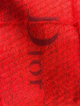 Red Dior Mohair Scarf