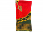 Cartier Red and Green Patterned Silk Scarf