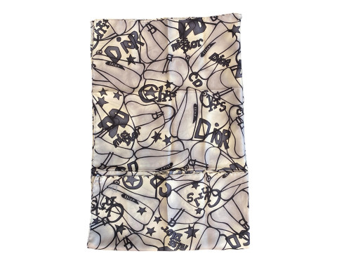 Dior silk scarf with patterns
