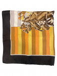 Céline multicoloured silk scarf with horse motifs