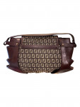 Fendi Handbag in brown monogram leather