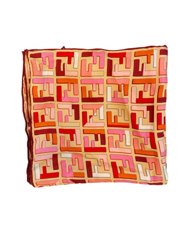Fendi Multicolour Monogram Silk Scarf