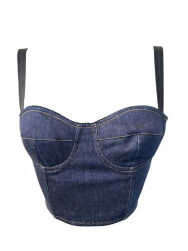 Dolce & Gabbana Denim Corset Top