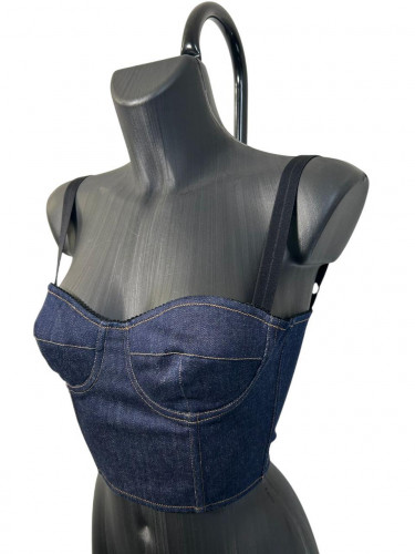 Dolce & Gabbana Denim Corset Top