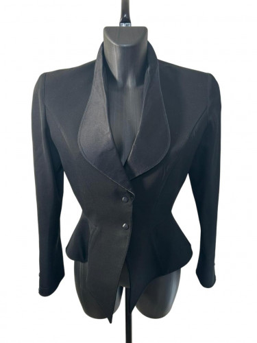 Thierry Mugler Black Jacket with satin details