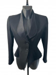 Thierry Mugler Black Jacket with satin details