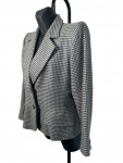 Yves Saint Laurent Grey Pied de Coq Blazer