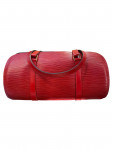 1998 Louis Vuitton Soufflot Handbag in Red Epi Leather