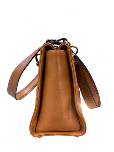 2002 Chanel Handbag Brown Leather