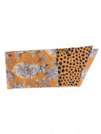 Hermes brown silk scarf with savannah print