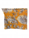 Hermes brown silk scarf with savannah print