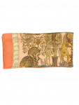 Beige Hermes scarf with patterns