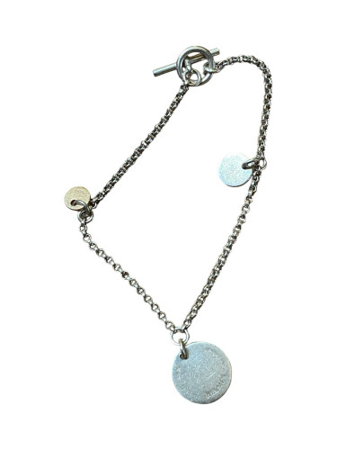 Hermes Ex-Libris Silver Bracelet