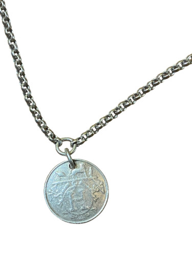 Hermes Ex-Libris Silver Bracelet