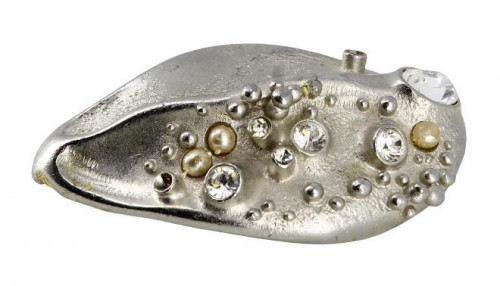 Christian Lacroix brooch Silver Pearls