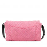 2009 Chanel Pink Tweed Mademoiselle Lock Crossbody