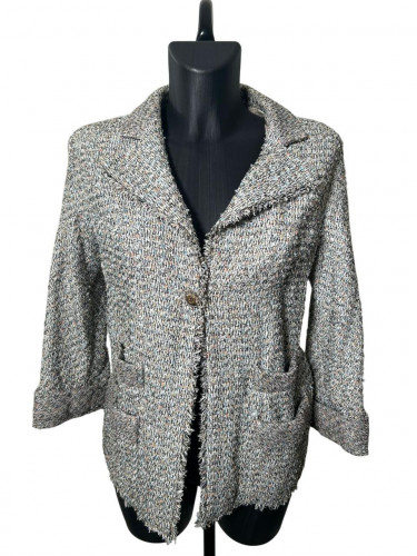 Chanel Tweed Jacket with one button (Spring/Summer 2003 by Karl Lagerfeld)