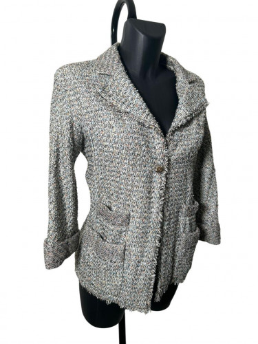 Chanel Tweed Jacket with one button (Spring/Summer 2003 by Karl Lagerfeld)