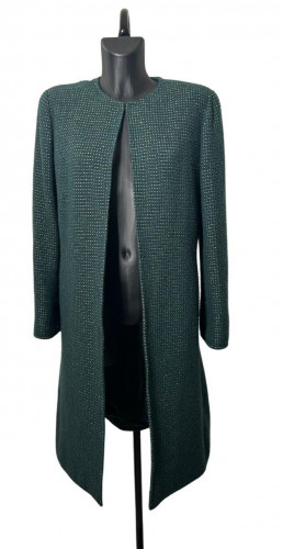 Chanel Green Wool Coat ( Fall 2000 collection by Karl Lagerfeld)