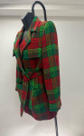 Yves Saint Laurent Tartan Coat with Belt
