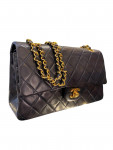 1996 Timeless Chanel Bag in Midnight Blue Quilted Lambskin Leather