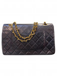 1996 Timeless Chanel Bag in Midnight Blue Quilted Lambskin Leather