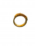 Hermes Golden and Brown Scarf Ring