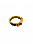 Hermes Golden and Brown Scarf Ring