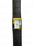 Hermes Black Leather Watch