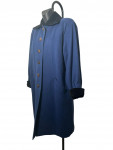 Yves Saint Laurent Blue Coat with Black velvet collar