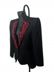 Yves Saint Laurent Black and Red Jacket