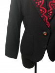 Yves Saint Laurent Black and Red Jacket