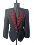 Yves Saint Laurent Black and Red Jacket