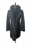 Prada Black Coat with Fur