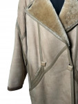 Christian Dior Sheraling Coat in light beige / grey ('80s)