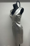 Chanel Silver Lambskin Pencil Dress (FW 1999)