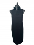 Chanel Black Sleeveless Dress with Velvet Collar detail (FW 2007)