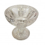 Cut glass flare top vase