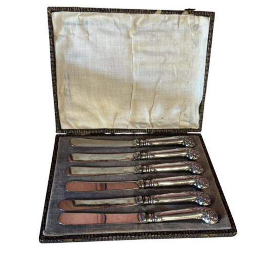 19th century Sheffiled Plate butter knives