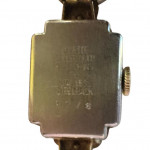 1940s rolled gold and paste cocktail watch